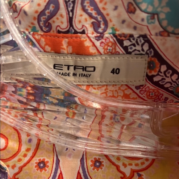 Etro Multicolor Paisley Button Down Shirt - Picture 2 of 3
